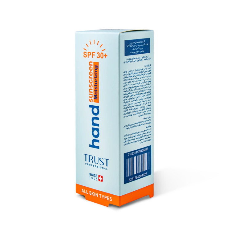 کرم تخصصی دست ضدآفتاب و آبرسان +SPF30 بیرنگ تراست