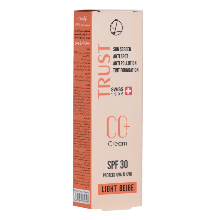 سی سی کرم پلاس تراست شماره 1 (بژ روشن)با spf30