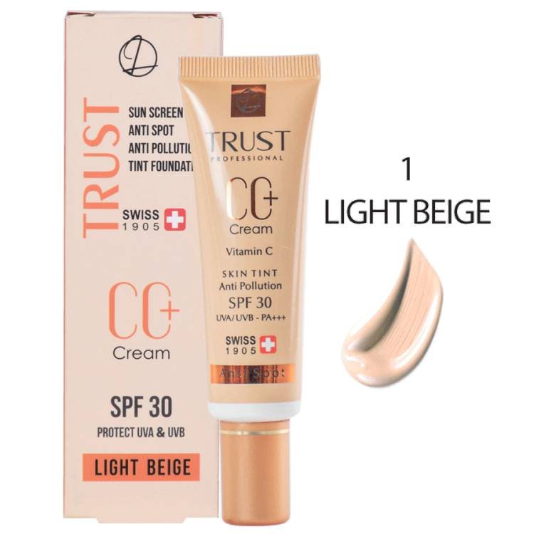 سی سی کرم پلاس تراست شماره 1 (بژ روشن)با spf30